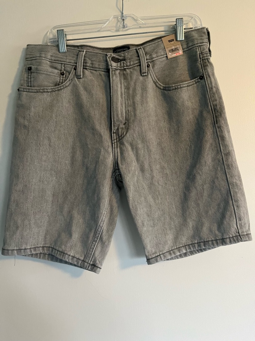 Levi's 511 Gray Denim Jean Shorts 34